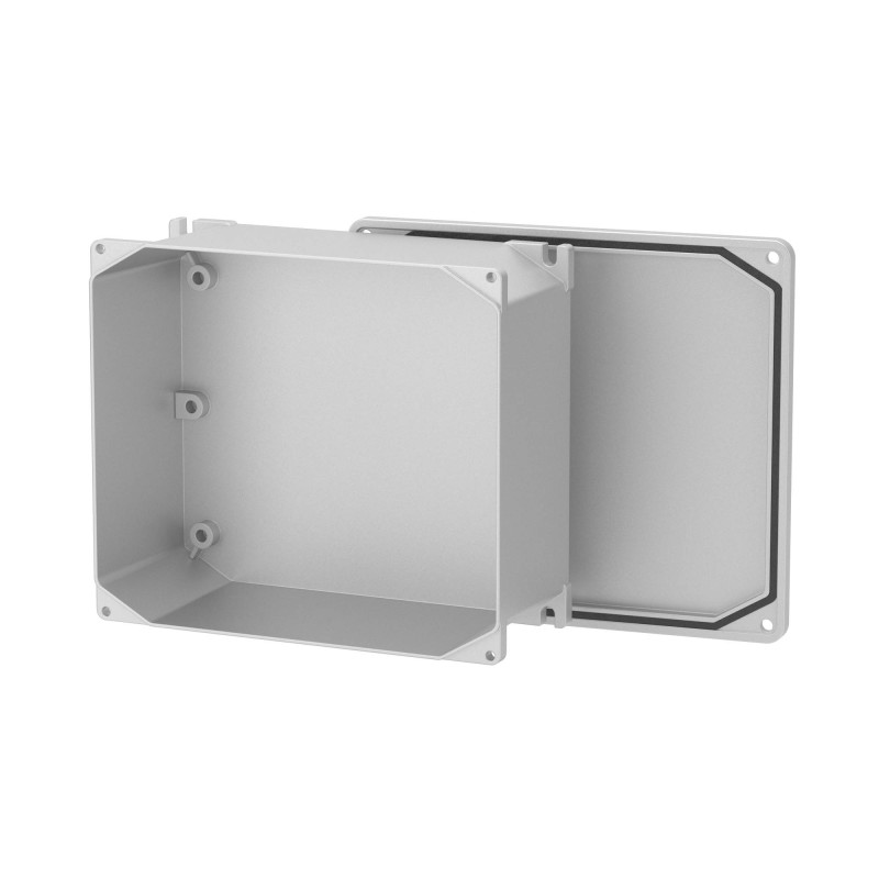 Коробка ответвительная алюминиевая окрашенная, ip66/ip67, ral9006, 178х155х74мм, Cosmec, дкс [65303]