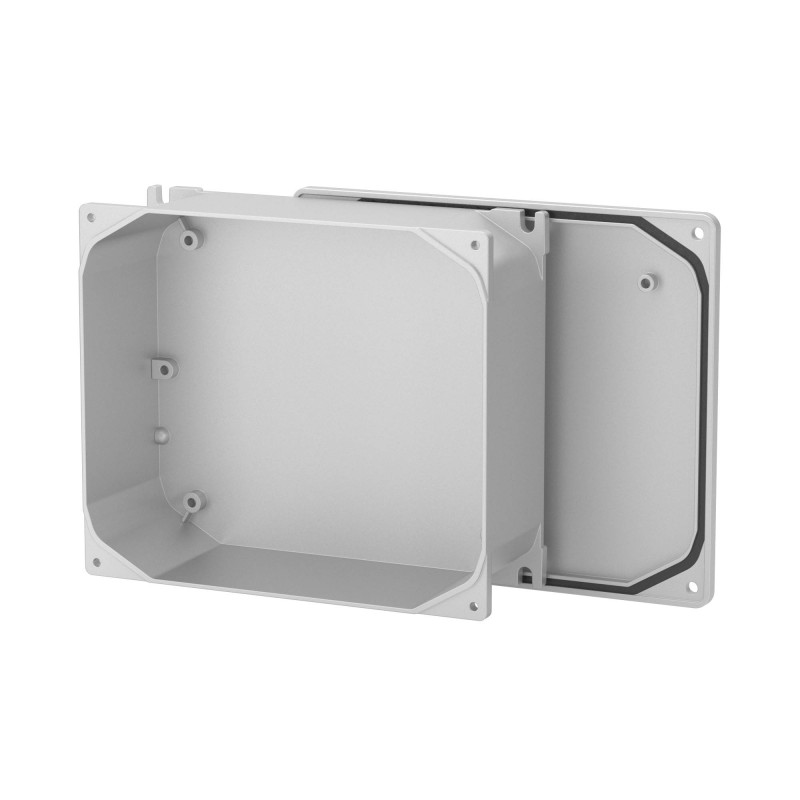 Коробка ответвительная алюминиевая окрашенная, ip66/ip67, ral9006, 239х202х85мм, Cosmec, дкс [65304]