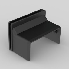 Соединитель переходной для коробки LK 80x28 ПВХ черный [8639_FB] LH Kopos