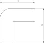 Угол наружный для короба 20x10мм ПВХ белый [6154417] OBO Bettermann