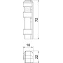 Заглушка левая для плинтусного канала 70x20мм белый [6132296] ПВХ SL (SSL) OBO Bettermann
