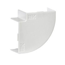 Кут плаский для короба 12x12мм білий [CKMP10D-P-012-012-K01-R] КМП UEC