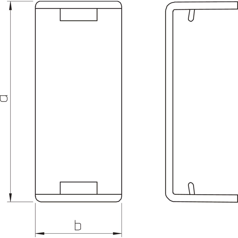 Накладка на стык для короба 30x10мм ПВХ белый [6154034] OBO Bettermann