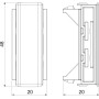 Заглушка декоративна для короба 100x53мм ABS пластик белый [6113030] Rapid 45 OBO Bettermann