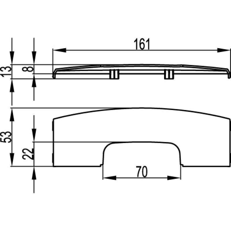 Адаптер 90х25мм в 6 модульную коробку Brava белый [09226] In-liner Front ДКС