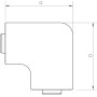 Угол плоский для короба 40x25мм ПВХ белый [6192793] OBO Bettermann