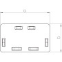 Заглушка для короба 210x60мм ПВХ белый [6193358] OBO Bettermann