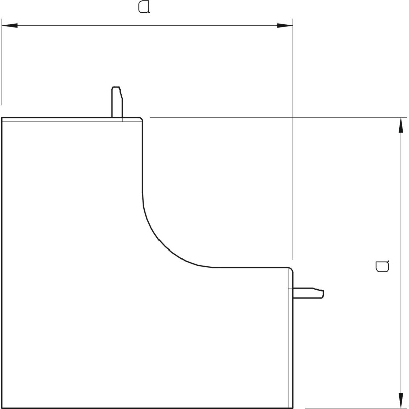 Угол внутренний для короба 25x25мм ПВХ белый [6191886] OBO Bettermann