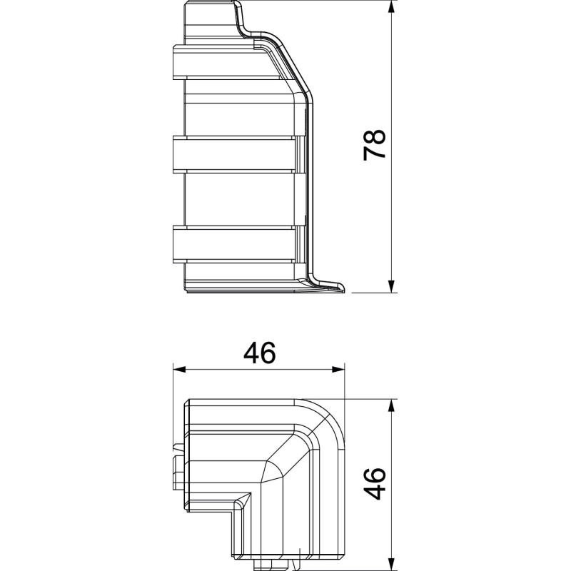 Угол наружный для плинтусного канала 70x20мм белый [6132262] ПВХ SLL OBO Bettermann