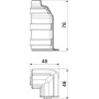 Угол наружный для плинтусного канала 70x20мм белый [6132262] ПВХ SLL OBO Bettermann