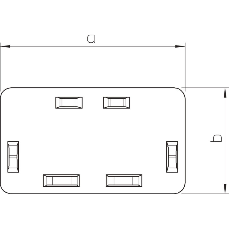 Заглушка для короба 230x100мм ПВХ белый [6193399] OBO Bettermann