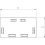 Заглушка для короба 230x100мм ПВХ белый [6193399] OBO Bettermann