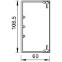 110x60мм Кабель-канал (короб) L=99см белый [6191215] ПВХ магистральный OBO Bettermann