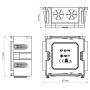 Коробка приборная 80x71x37мм ПВХ для кабельных каналов PK 110x65, 130x65 D белый [KP 80 PK_HB] Kopos