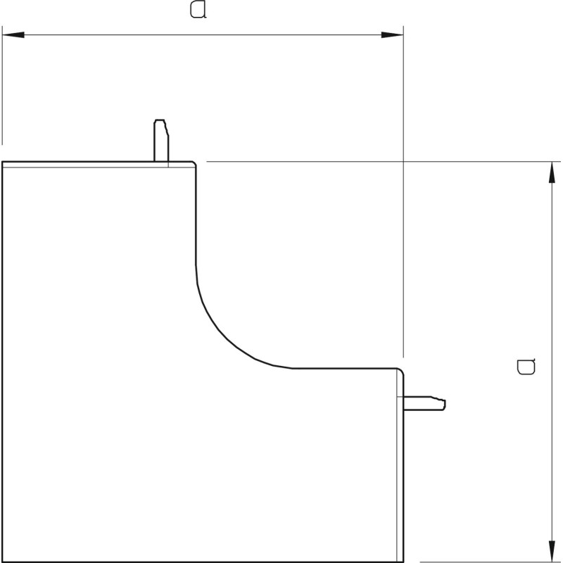 Кут внутрішній для короба 110x40мм ПВХ білий [6191975] OBO Bettermann