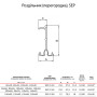 23,1x27,5мм Разделительная перегородка для короба L=2000мм ПВХ белый [02414] In-Liner Classic SEP-G 40 ДКС