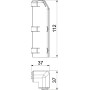 Угол наружный для плинтусного канала 110x20мм белый [6132275] ПВХ SL OBO Bettermann