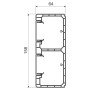 160x65мм Кабель-канал (короб) L=99см белый [PK 160X65 D_HD] ПВХ парапетный PK Kopos