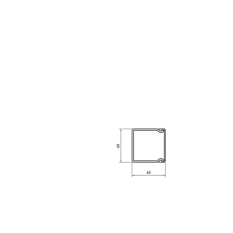 40x40мм Кабель-канал (короб) L=99см серый [6025447] ПВХ магистральный OBO Bettermann