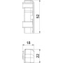 Заглушка левая для плинтусного канала 50x20мм белый [6132293] ПВХ OBO Bettermann