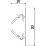 50x35мм Кабель-канал угловой L=99см белый [6131155] ПВХ OBO Bettermann