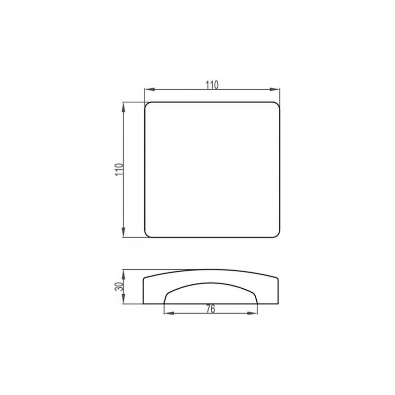 Тройник для напольного канала 75x17мм ABS пластик черный [01343] In-Liner Front DSP A ДКС