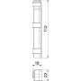 Заглушка левая для плинтусного канала 110x20мм белый [6132300] ПВХ SL OBO Bettermann
