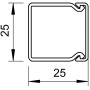 25x25мм Кабель-канал (короб) L=99см белый [6191053] ПВХ магистральный OBO Bettermann