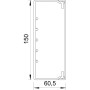 150x60мм Кабель-канал (короб) L=2000мм белый [6191231] ПВХ магистральный OBO Bettermann