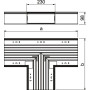 Соединитель Т-образный для короба 230x100мм ПВХ белый [6183992] OBO Bettermann