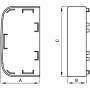 Заглушка для короба 70х22мм білий [07205] In-liner Front ДКС