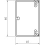 60x40мм Кабель-канал (короб) L=99см черный [6025638] ПВХ магистральный OBO Bettermann