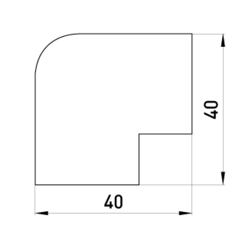 Угол плоский для короба 25x16мм ПВХ белый [s3033004] E.NEXT e.trunking.blend.angle.stand.25.16