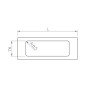 Крышка 2 пости 110x300мм для монтажной коробки тип 2390 белая [6194109] OBO Bettermann