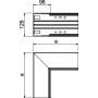 Кут внутрішній для короба 130x100мм ПВХ білий [6192429] OBO Bettermann