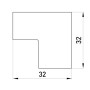 Кут внутрішній для короба 20x10мм ПВХ білий [s4033003] E.NEXT e.trunking.blend.in.stand.20.10