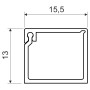 15x12мм Кабель-канал (короб) L=99см белый [LZ 15X12_HD] ПВХ магистральный LZ Kopos