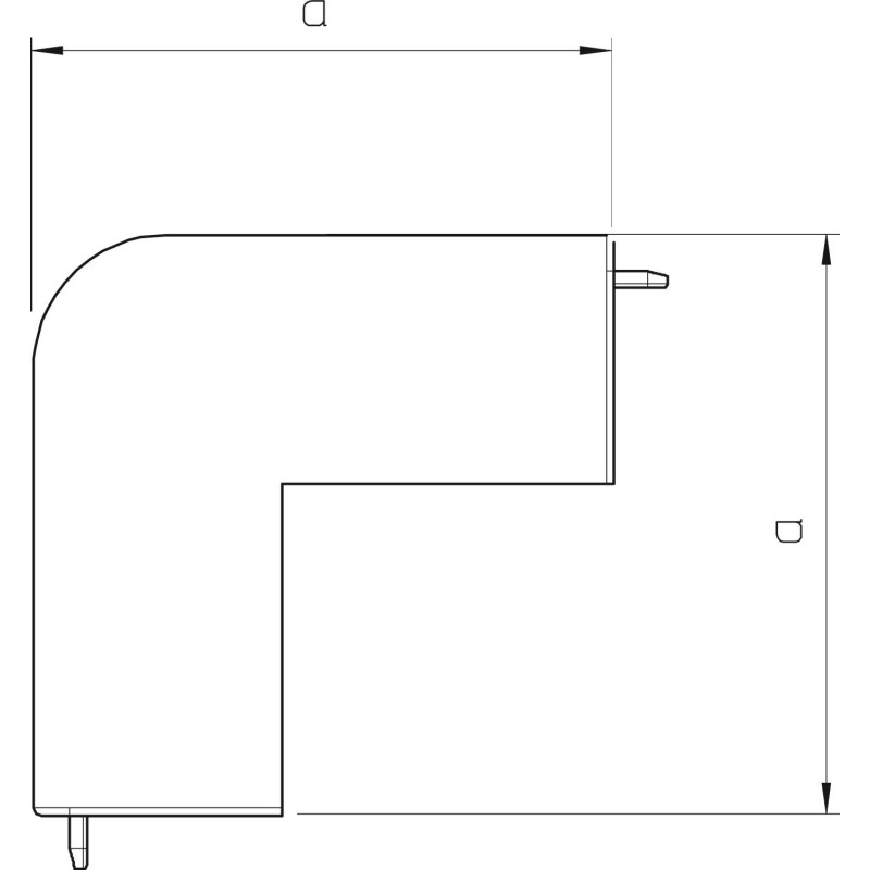 Угол наружный для короба 150x60мм ПВХ белый [6192351] OBO Bettermann