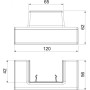 Соединитель Т-образный для короба 60x40мм ABS пластик белый [6113310] Rapid 45 OBOBettermann