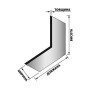 Куток L-типу 120х120x35x2мм оцинкований перфорований [3MU0041A20A203520L] Metalvis
