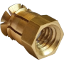 Втулка M6 8x12мм с пластиковым шариком латунь (25 шт.) [3M0003M03790906120] Metalvis