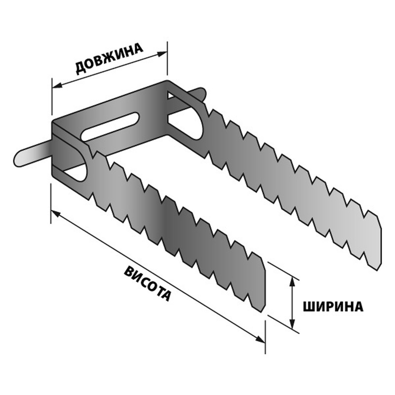 Підвіс прямий 125х60х30х1мм оцинкований [3N30200003P4125100] Metalvis