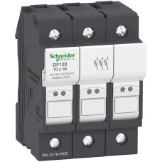 Держатель предохранителя 3P 32A 690В 10x38мм [DF103] Schneider Electric