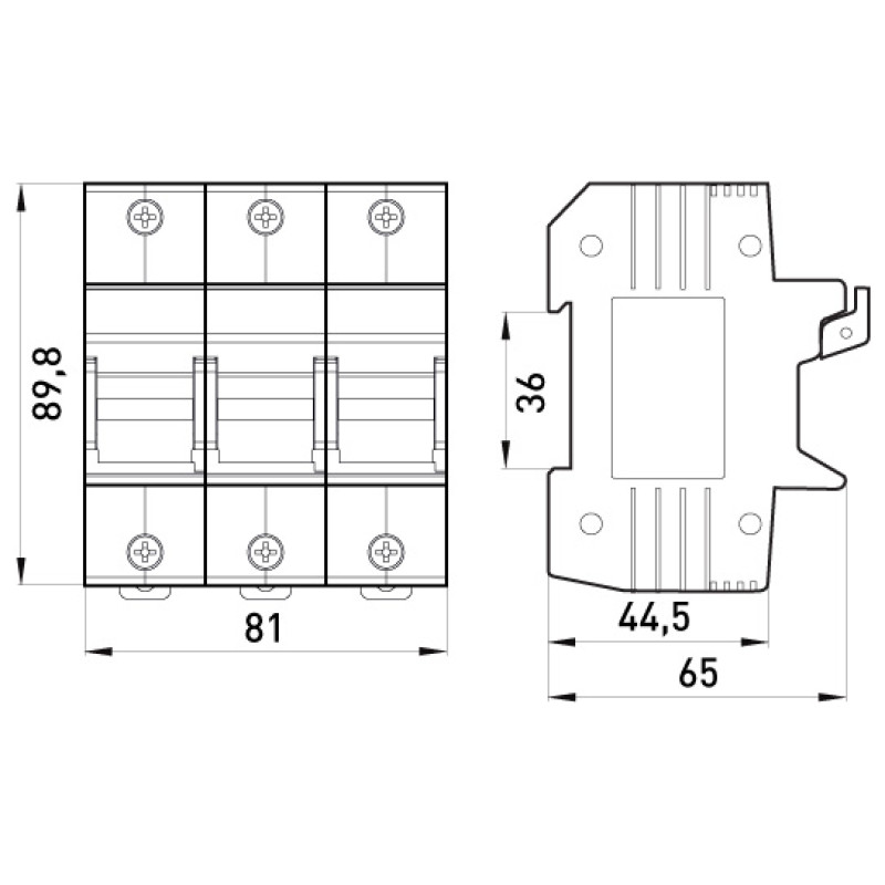 Тримач запобіжника 3р 63А 14х51мм [i0300006] e.fuse.1451.h3 E.NEXT