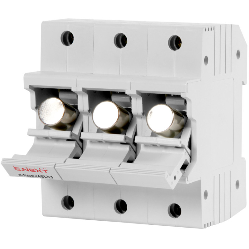 Тримач запобіжника 3р 63А 14х51мм [i0300006] e.fuse.1451.h3 E.NEXT