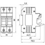 Держатель предохранителя 2P 32A gPV 10x38мм 1000V DC для солнечных панелей (PV систем) [i0300008] E.NEXT e.fuse.gpv.1038.h2