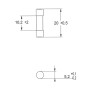 Запобіжник циліндричний плавкий 4A HT 5x20мм 250В [6710304] CH ETI