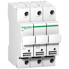 Разъединитель предохранителя 3P 25A 500В 10,3x38мм [A9N15656] STI Schneider Electric