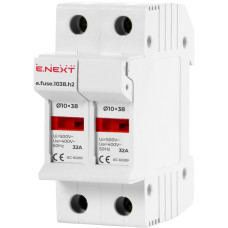 Держатель предохранителя 2Р 32А 10х38мм [i0300002] e.fuse.1038.h2 E.NEXT