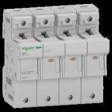 Разъединитель предохранителя 3P+N 50A 690В 14x51мм [A9GSB750] SBI Schneider Electric